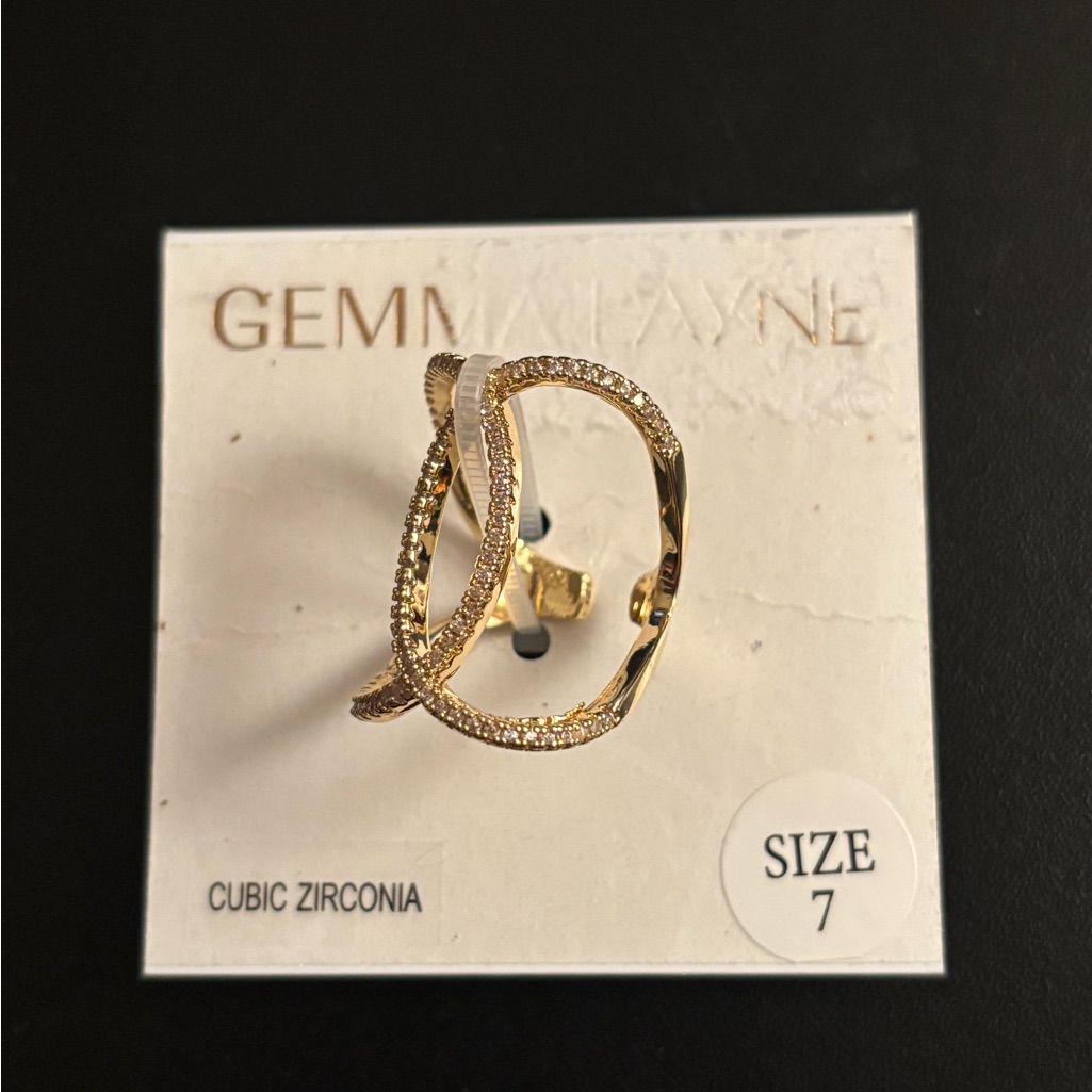 Gold Cubic Zirconia Ring